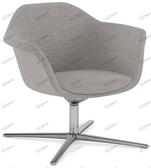 Ersa Вращающееся кресло из ткани с 4 спицами и подлокотниками Polar sun-id-1371969