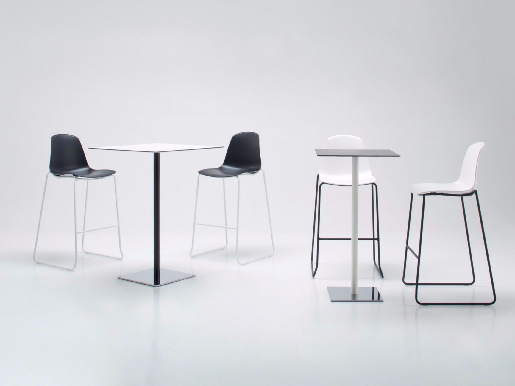 Квадратный стол HPL с основанием для спиц Luxy склеивание ARCH-00041893 - Вид №1