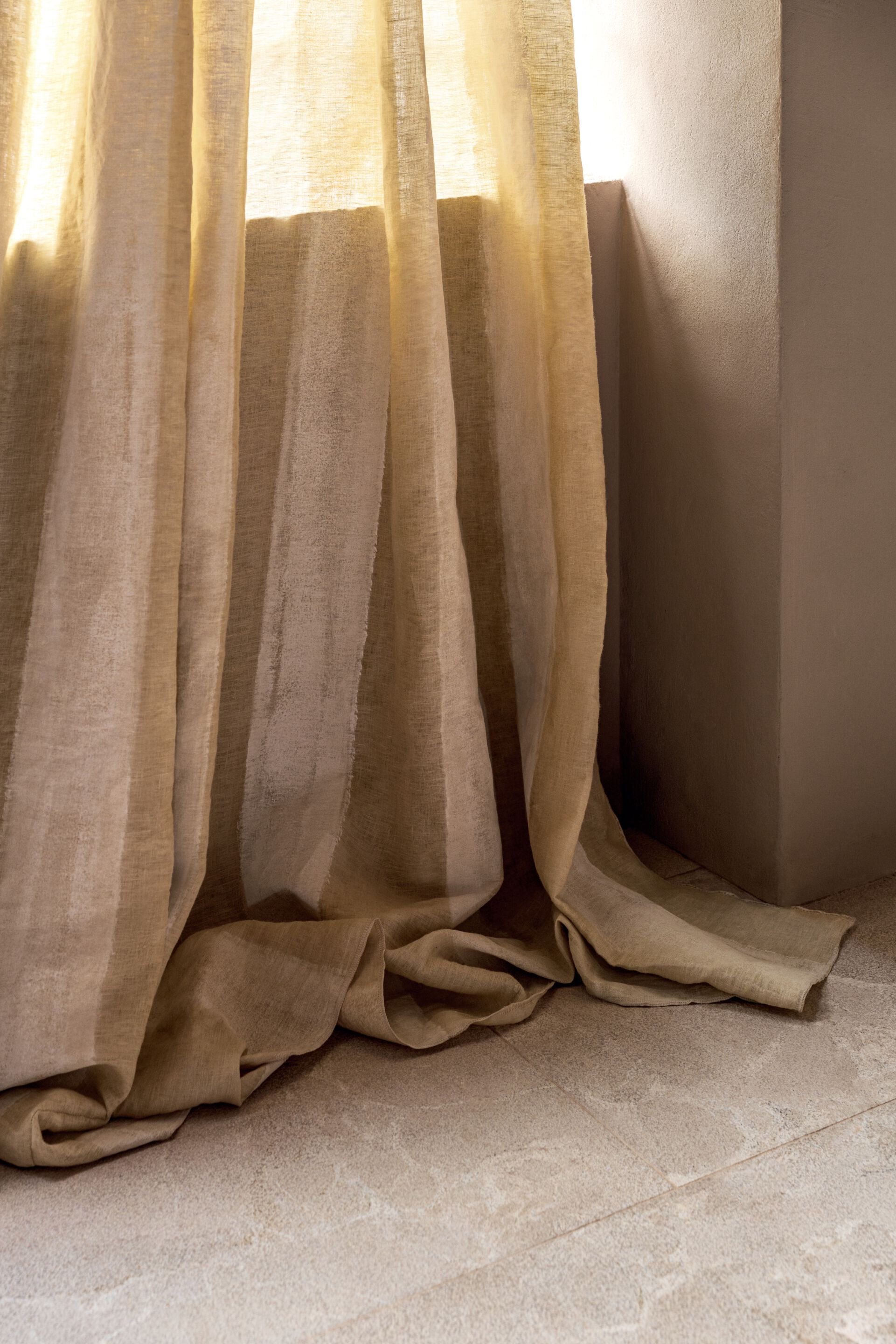 Льняная моющаяся полосатая ткань Élitis Éphémère ARCH-00040256 - Вид №3