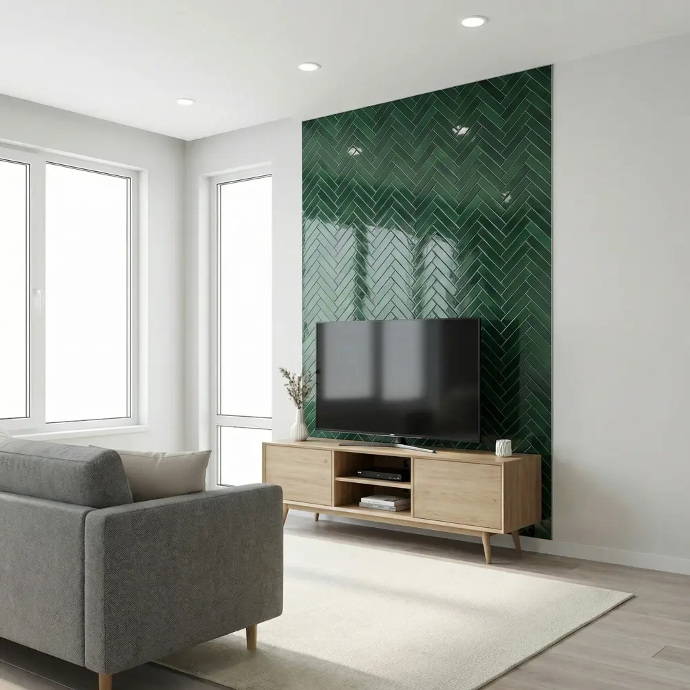 Панель ПВХ Малахитовый шеврон 3x918x600 мм 0.55 м² 89457245 STLM-2116167 Santreyd  - Вид №4