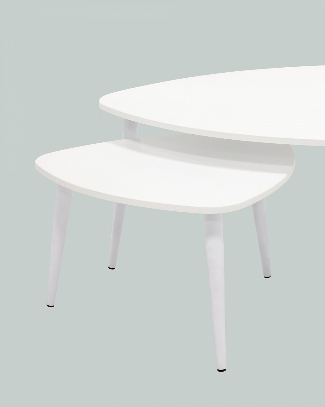 Журнальный столик белый 2 штуки "Агата" STOOL GROUP  00-3958821 Белый  - Вид №3