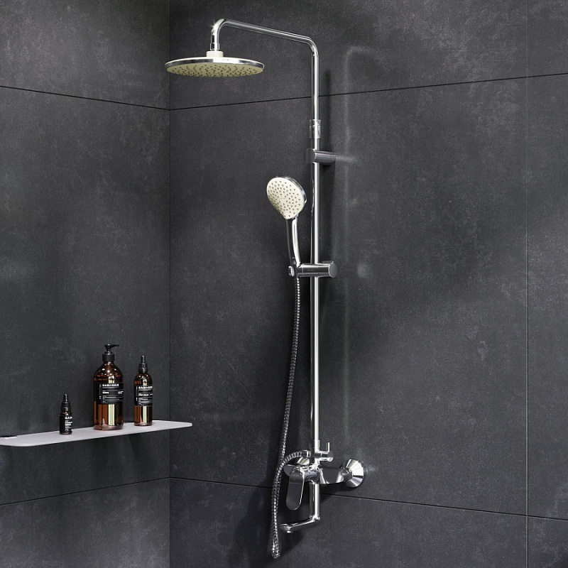 F0785C900 душ.системанабор:см-ль д/ванны/душаверхний душ d220 мм ручной душ 110 мм 1 функц AM.PM Sunny