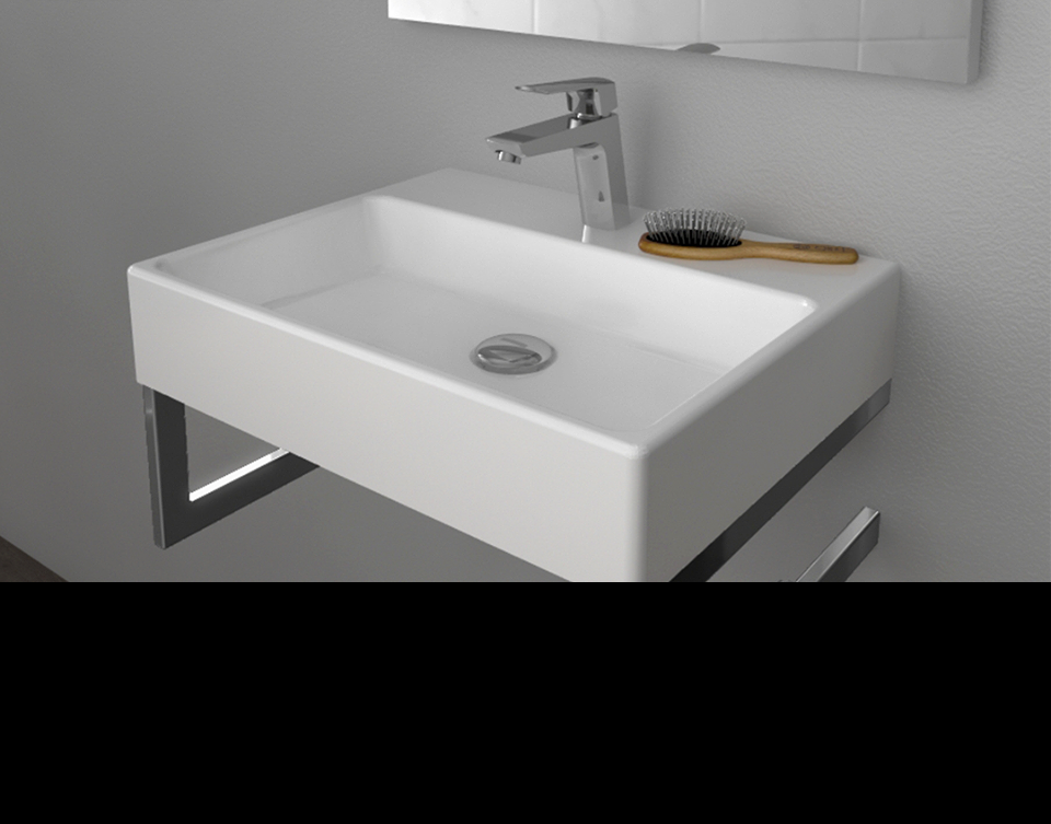 NX242-H.00000 Раковина NX242-H меб. с креплен.(40*50 см) Creavit  - Вид №1