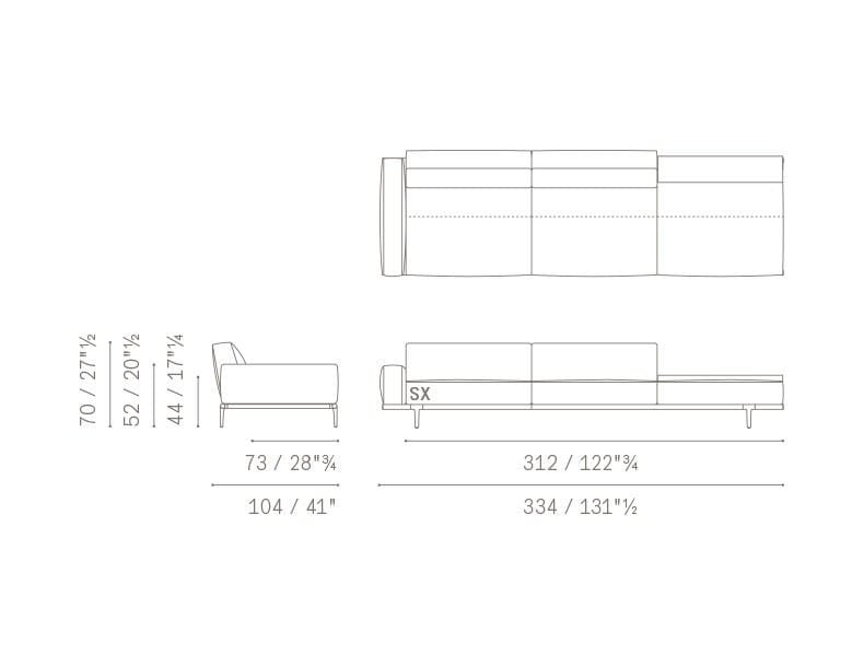 Ткань диван Poltrona Frau коллекция-диваны и кресла ARCH-00009449 - Вид №18