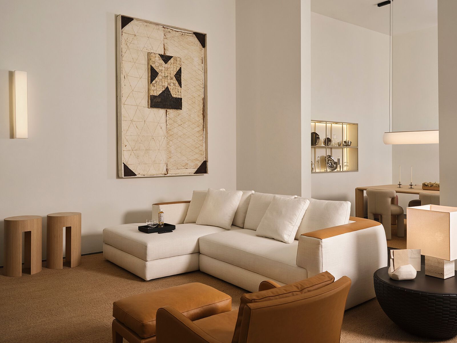 Съемный модульный диван из ткани Meridiani Roger ARCH-00054652 - Вид №14