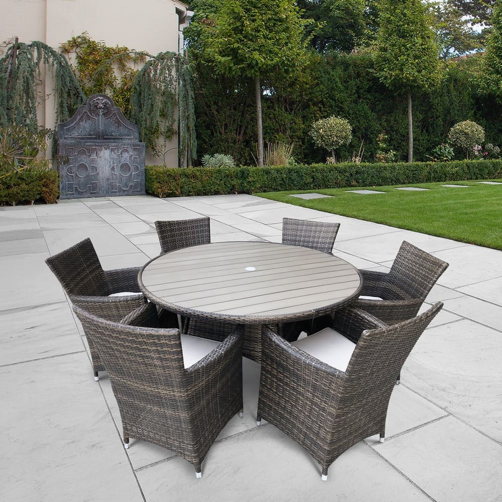 AFM-190 Brown/Light 6Pcs Комплект плетеной мебели Afina 