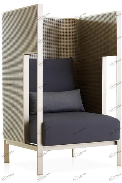 GANDIABLASCO Садовое кресло из ткани с высокой спинкой Solanas sun-id-1497109