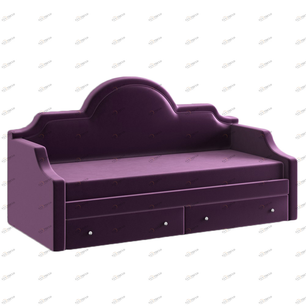 Диван-кровать детский с 2 выдвижными ящиками 90х190 см темно-фиолетовый DayBed KREIND DAYBED 00-3880047 Фиолетовый Santreyd 
