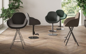 Мягкий барный стул