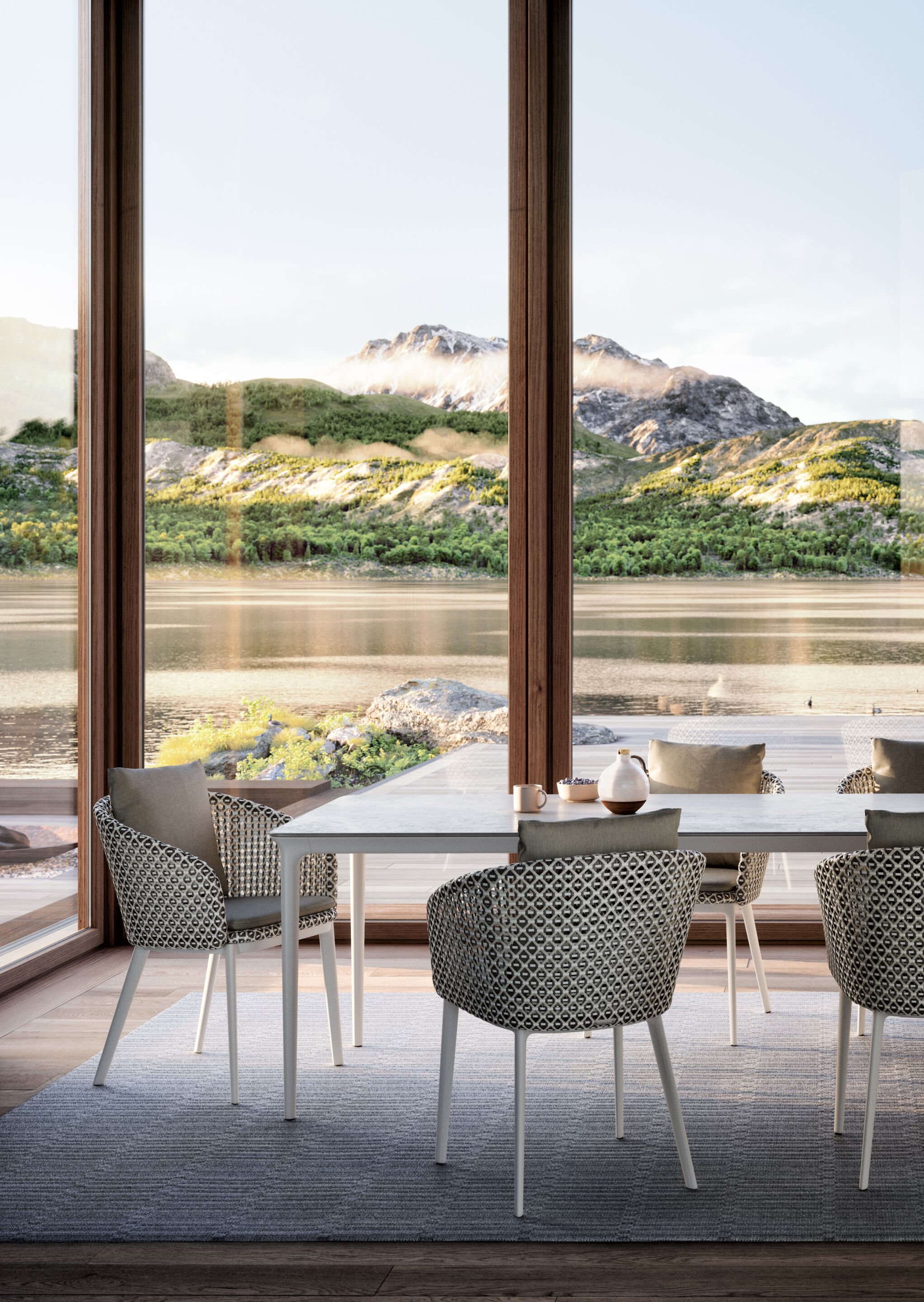 Прямоугольный садовый стол с верхней частью HPL DEDON BELLMONDE ARCH-00152107 - Вид №27