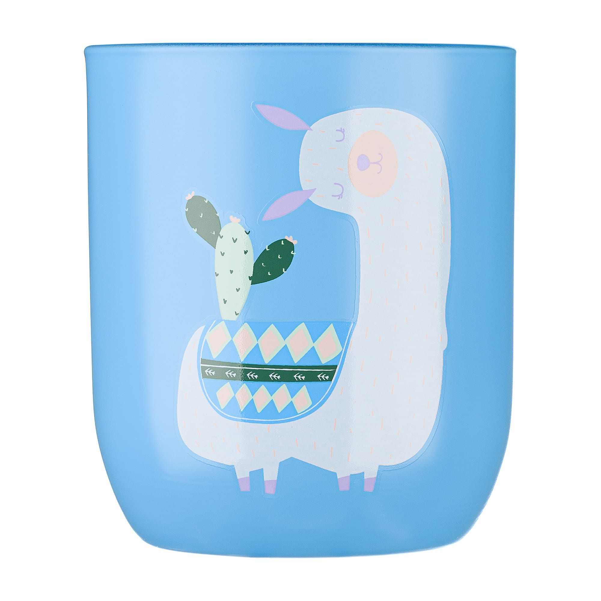 88109927 Стакан для зубных щеток стекло цвет голубой Lama Santreyd