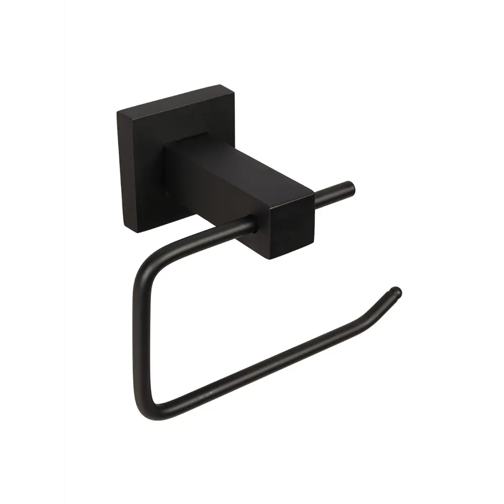 Держатель туалетной бумаги открытый навес квадро металл черный Santreyd STLM-2091414 - Вид №4