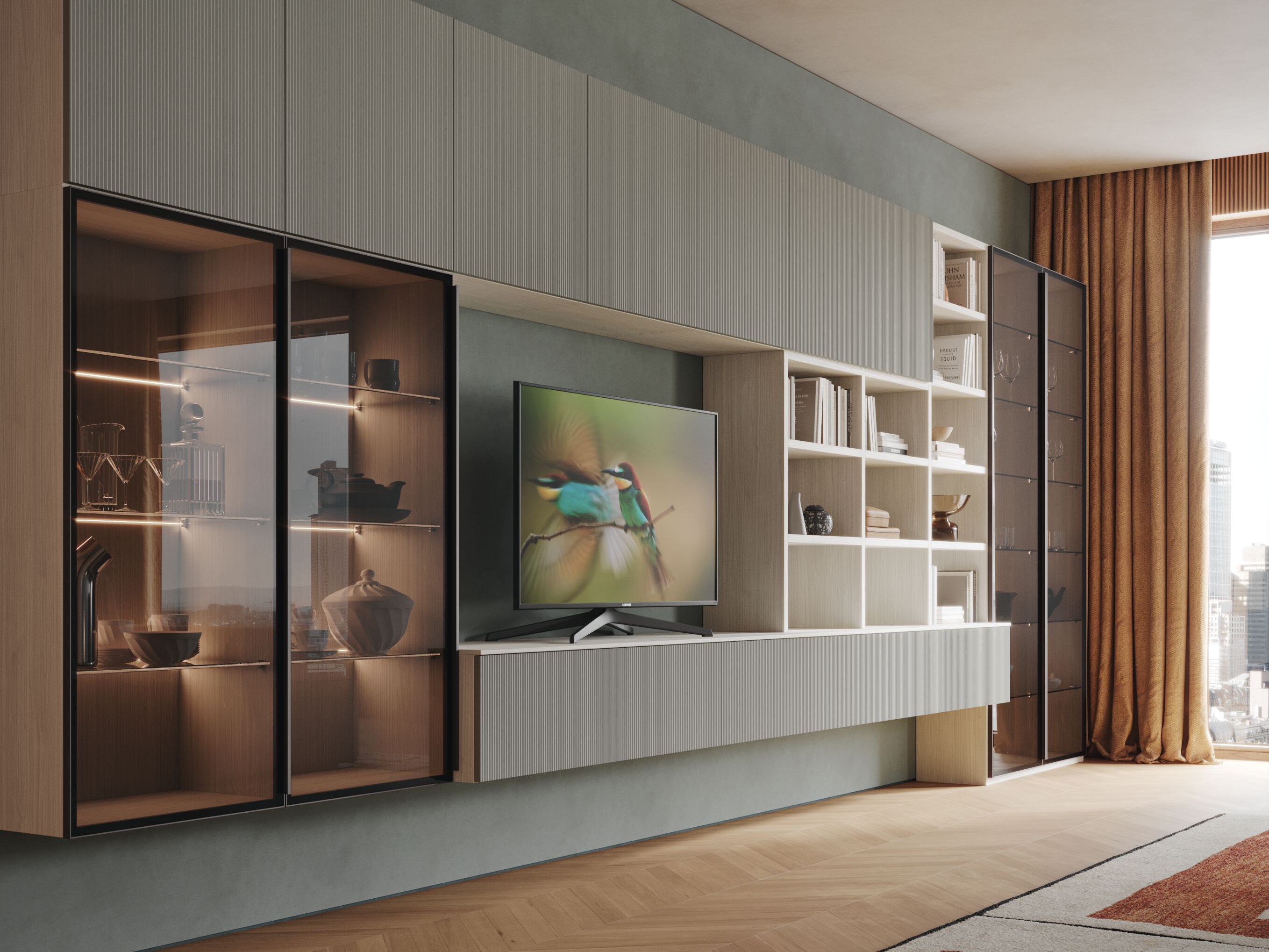 Оборудованная стена Giessegi день за днем ARCH-00126034 - Вид №1