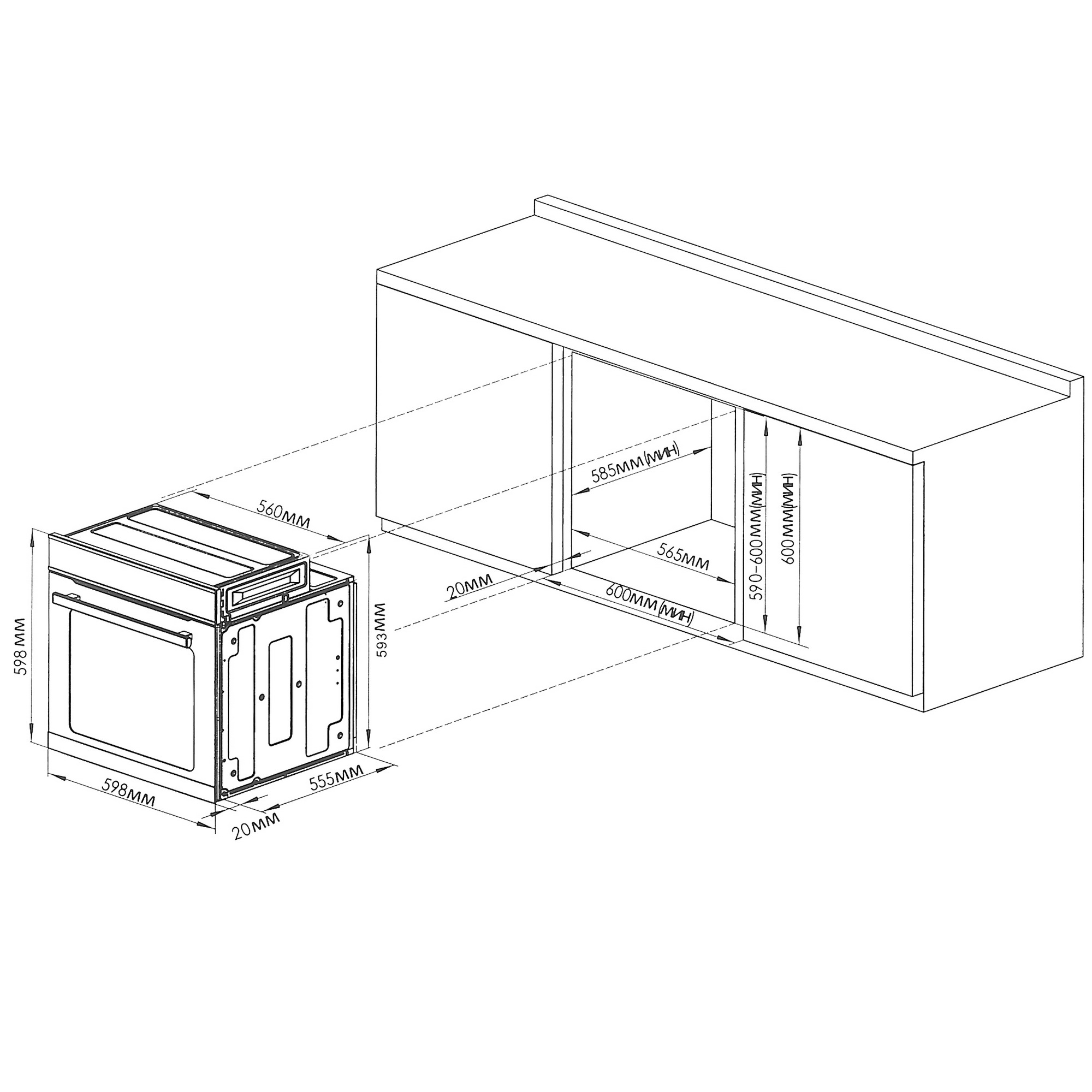 5410446 Газовый духовой шкаф DEXP 1CB75B STDN-0068697 - Вид №12