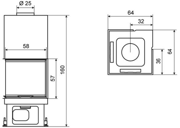 RÜEGG Дровяной стальной камин с панорамным остеклением Premium line sun-id-1497170 - Вид №23