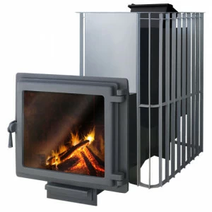 Печь для бани Этна Шторм 24 (Панорама) с закрытой каменкой