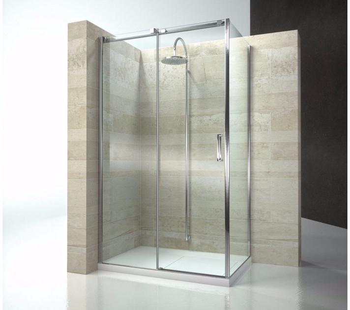 VISMARAVETRO Стеклянный душевой бокс с раздвижной дверцей Gliss sun-id-1453914 - Вид №3
