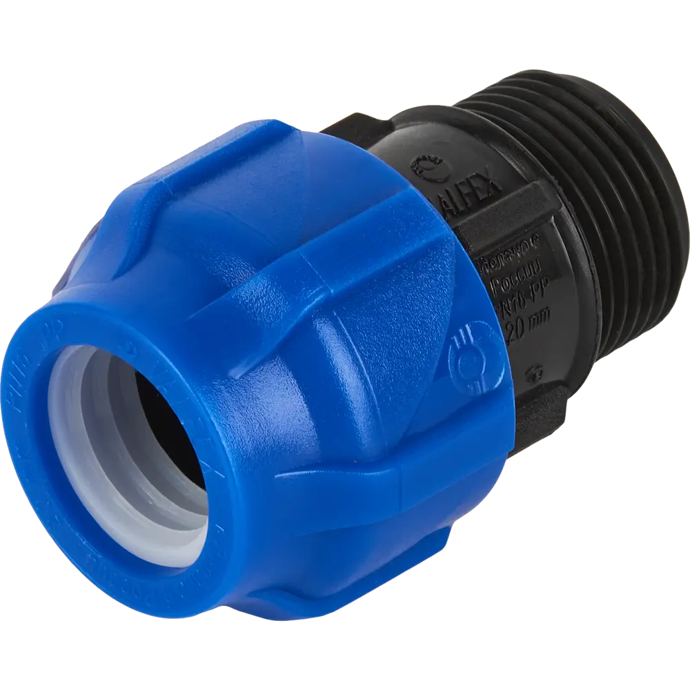 Муфта комбинированная ПНД Valfex 3/4"x20 мм НР 121001122120 STLM-2126522