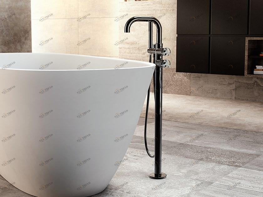 GRAFF Смеситель для ванны напольный с ручным душем Harley 5366300