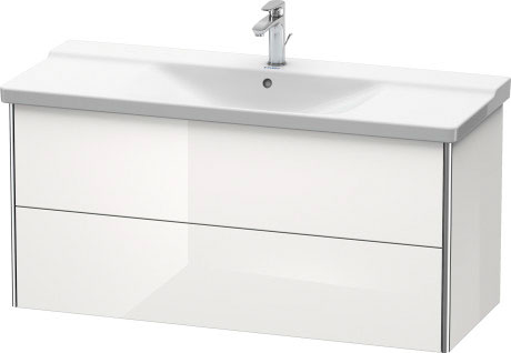 XS418302222 XSquare Тумбочка подвесная Белый глянцевый декор Duravit - Вид №2