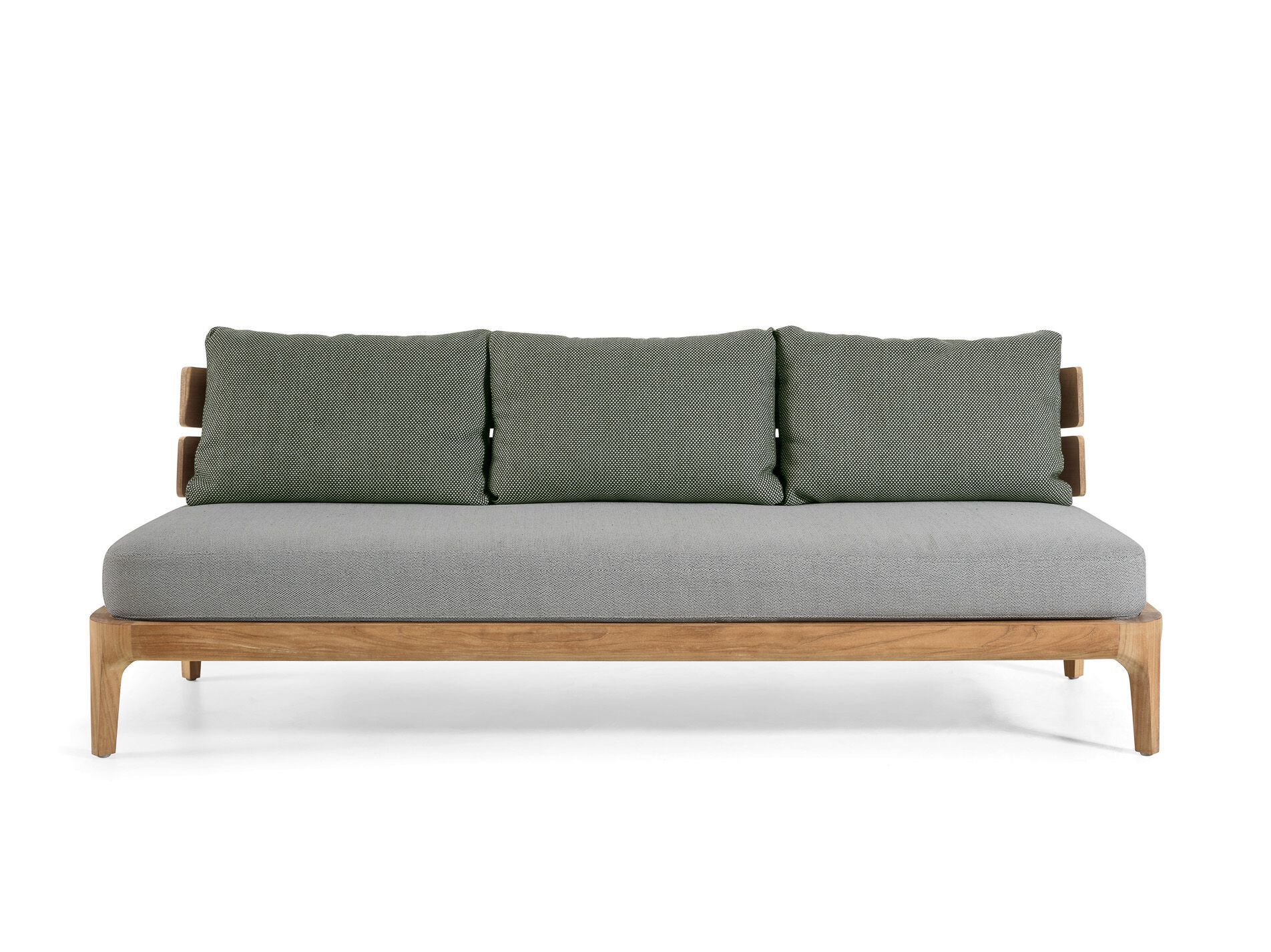 3-местный съемный диван из тикового дерева Gervasoni Gervasoni Outdoor ARCH-00113301