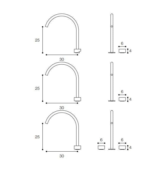 Смеситель для раковины из нержавеющей стали Falper водоносный горизонт ARCH-00144154 - Вид №6