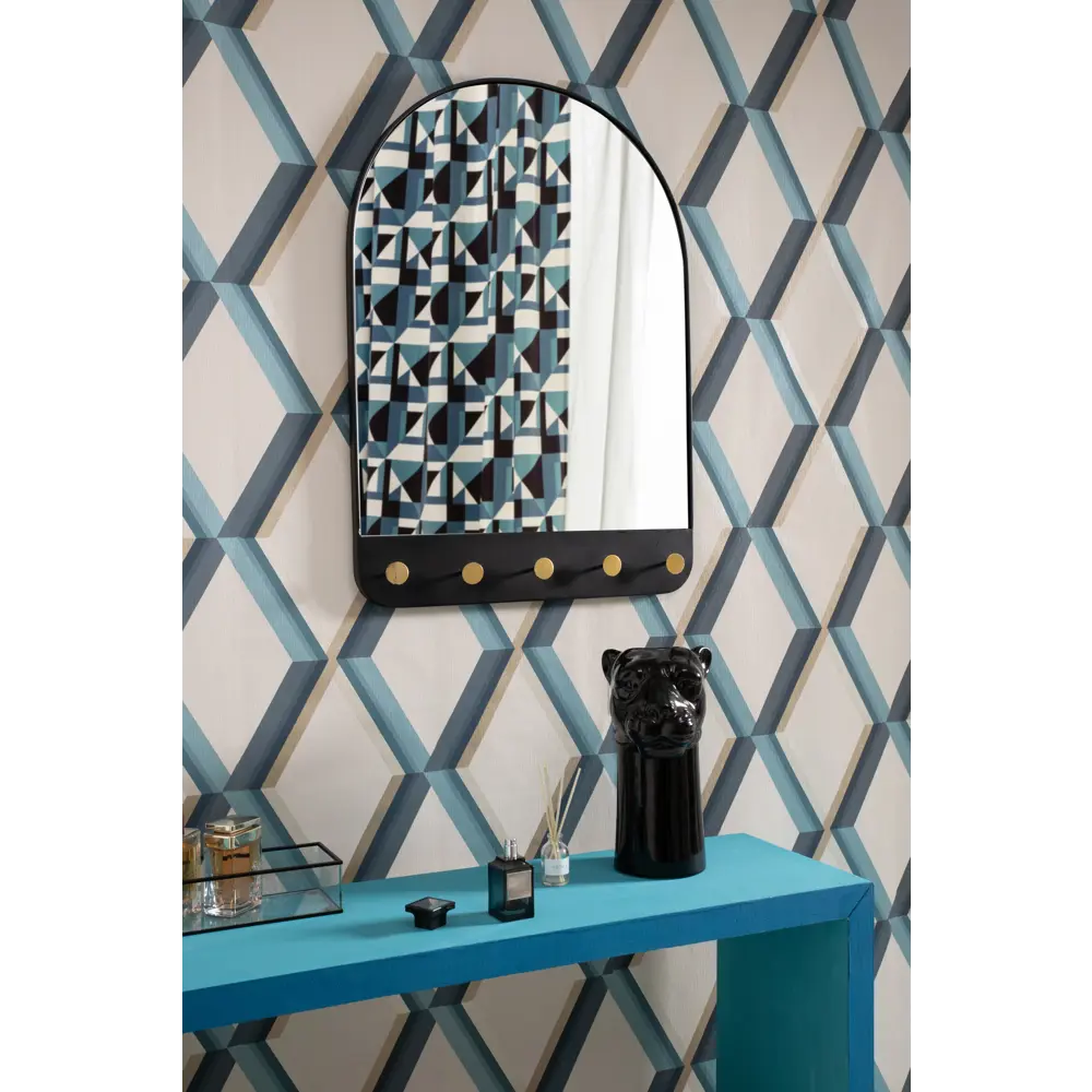Зеркало декоративное Chic с крючками, овал, 51x71 см, цвет чёрный 82950314 STLM-2048992 Atmosphera  - Вид №3