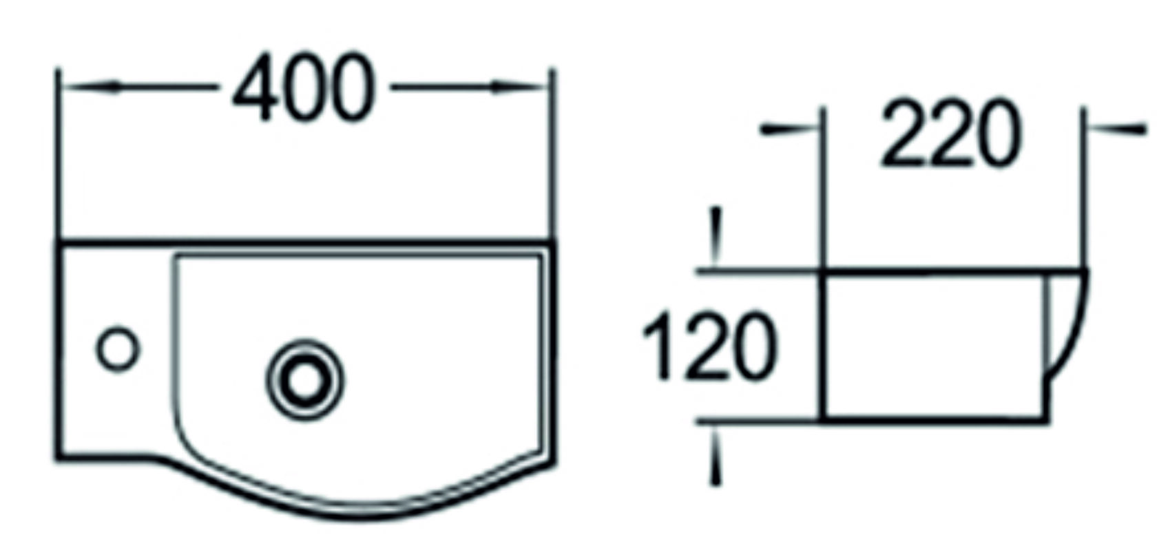 SL-2013LMB Раковина керамическая чёрная матовая LAB.Space  - Вид №1