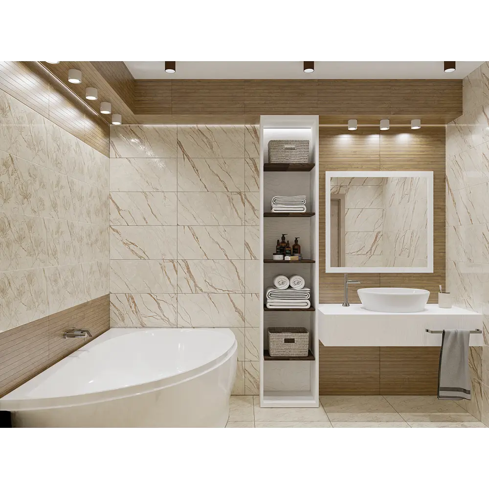 Плитка настенная Azori Forest 31.5x63 см 1.59 м² матовая цвет коричневое дерево 87112443 STLM-2003781 - Вид №7