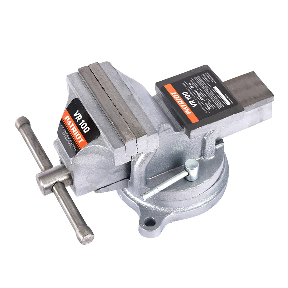 Поворотные слесарные тиски Patriot с наковальней 100 мм 82890299 STLM-0848168 - Вид №1