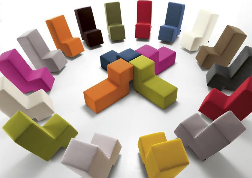 Felis Кресло в современном стиле с обивкой из ткани на колесиках по контракту Complements sun-id-1374004 - Вид №1