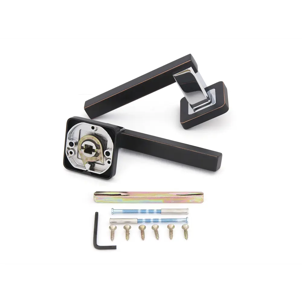 Дверная ручка Palladium Basis MG, без запирания, комплект, цвет магма STLM-2060722 - Вид №1