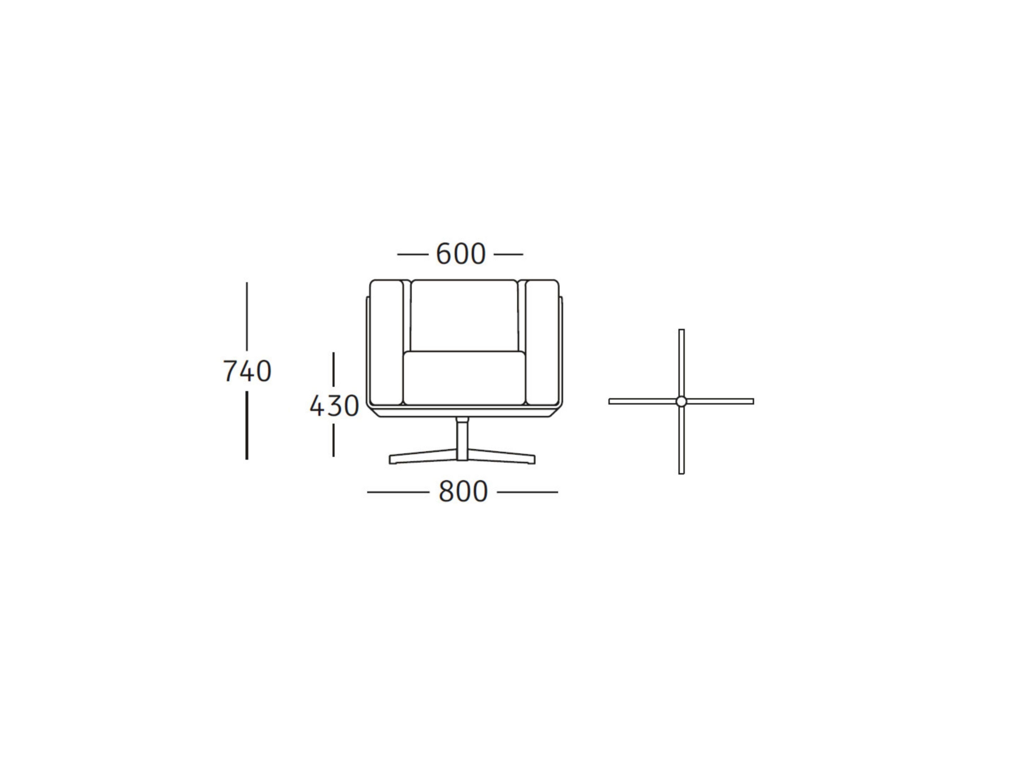 Кресло из ткани ROSSIN ARCH-00094061 - Вид №3