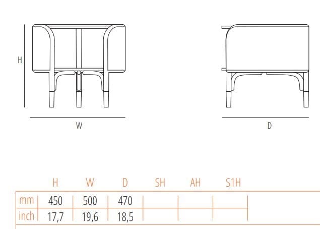 Круглый журнальный столик из бука и соломы в Вене Wiener GTV Design Mos ARCH-00049201 - Вид №6