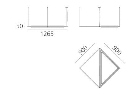 Рециркулированный Pet регулируемый акустический подвесной светильник Artemide Flexia ARCH-00152282 - Вид №31