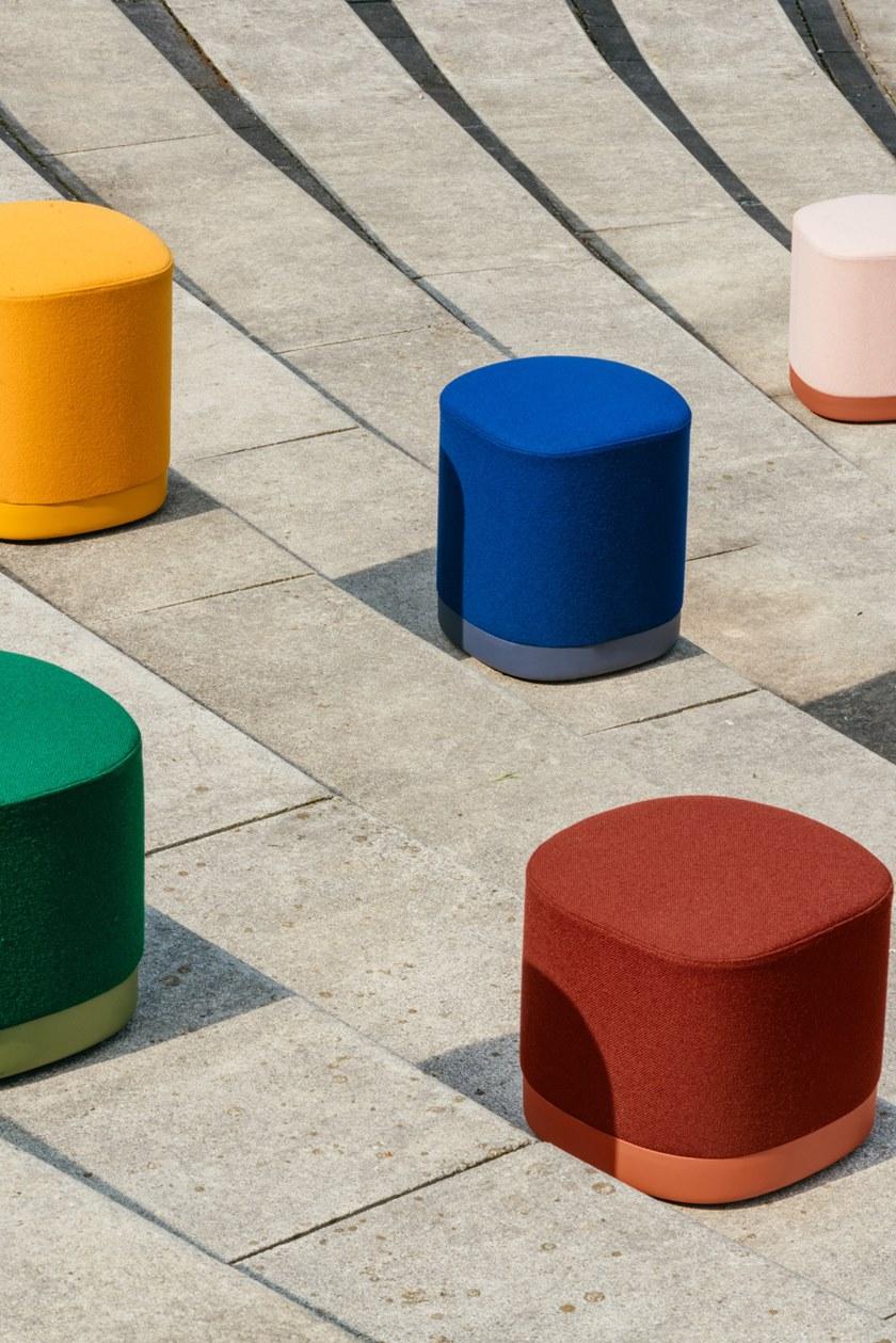 ENEA Квадратный пуф из ткани Puck sun-id-1353031 - Вид №5