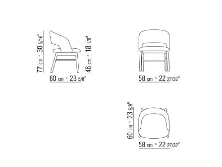 Мягкий стул Flexform Alma ARCH-00108433 - Вид №4