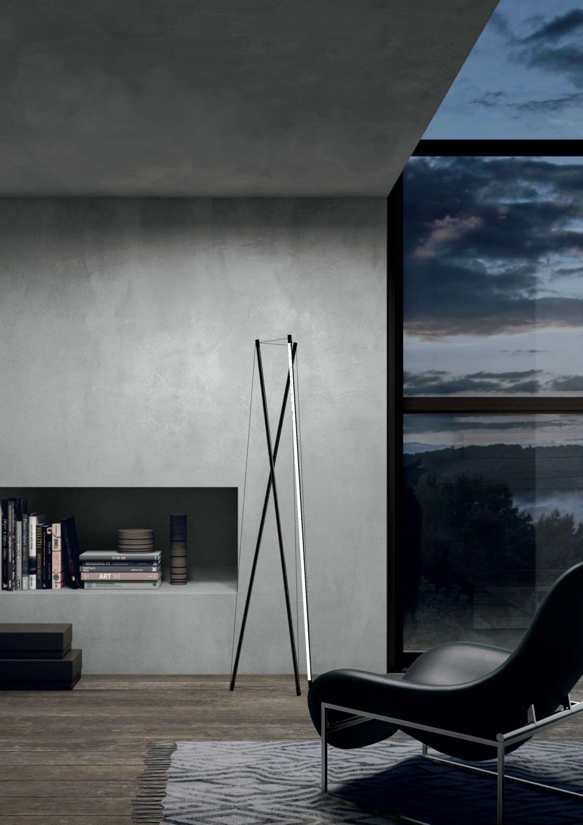 Экструдированный алюминиевый светодиодный торшер Martinelli Luce TENSO ARCH-00139751 - Вид №3