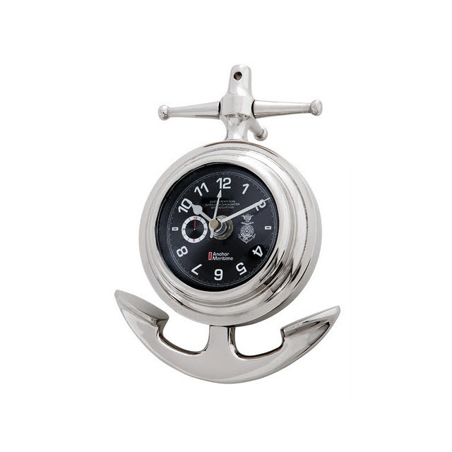 Часы Anchor Maritime от Eichholtz EICHHOLTZ ДИЗАЙНЕРСКИЕ, EICHHOLTZ 062396 Хром;черный  - Вид №1