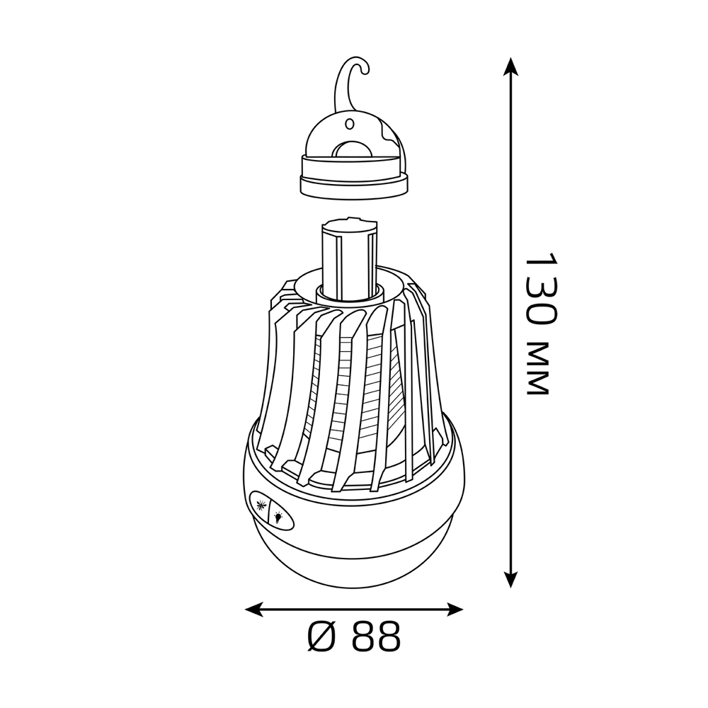 Santreyd Gauss Mosquito - автономный антимоскитный светильник с УФ-ловушкой 84497130 STLM-0965279 - Вид №12