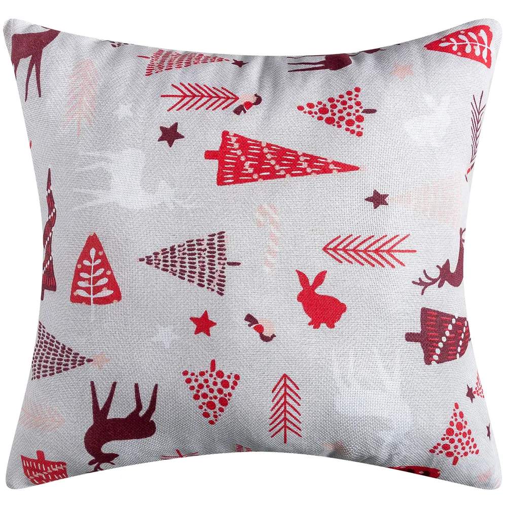 Подушка Altali Скандинавия 40x40 см цвет серо-красный STLM-2129598 - Вид №3