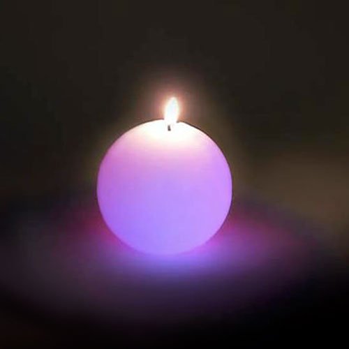 Свеча в пластиковом подсвечнике 8х8 см белая Candels SCHULLER  00-3883346 Белый  - Вид №1