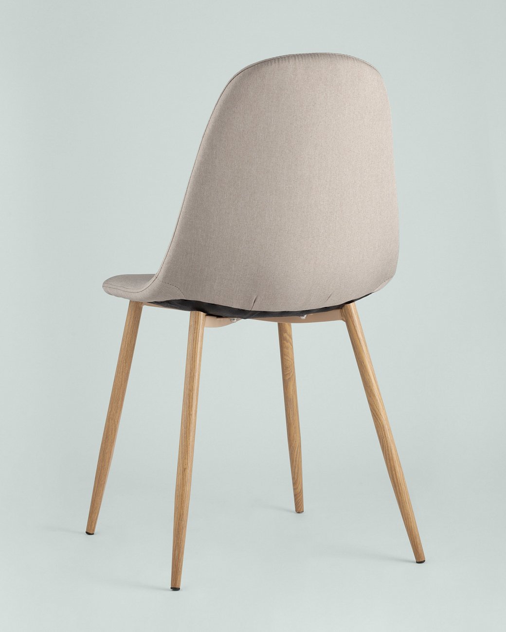 Стул со спинкой светло-серый из рогожки "Валенсия" STOOL GROUP ДИЗАЙНЕРСКИЕ, ИНТЕРЬЕРНЫЕ 00-3946143 Серый  - Вид №4