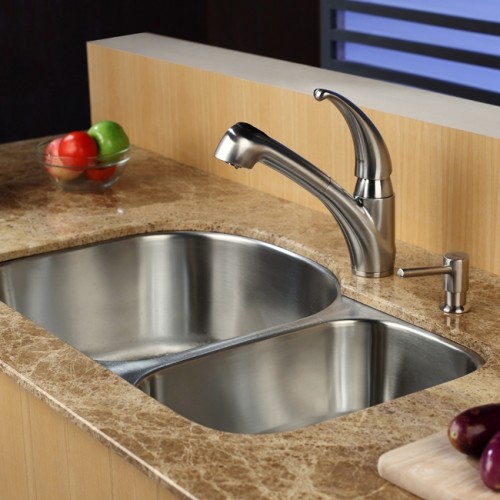 KBU23 Мойка кухонная прямоугольная Krausru  - Вид №2