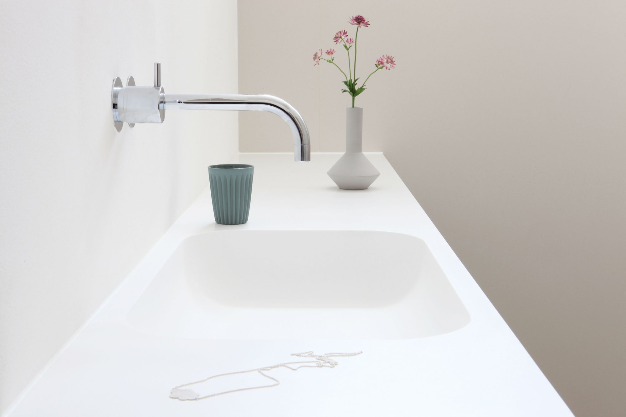 Прямоугольный подвесной умывальник в HIMACS Not Only White ARCH-00047505 - Вид №6