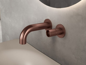 Однорычажный смеситель для раковины из нержавеющей стали с 2 отверстиями