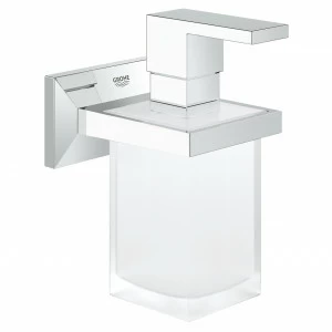 Дозатор жидкого мыла GROHE Allure Brilliant с держателем, хром (40494000)