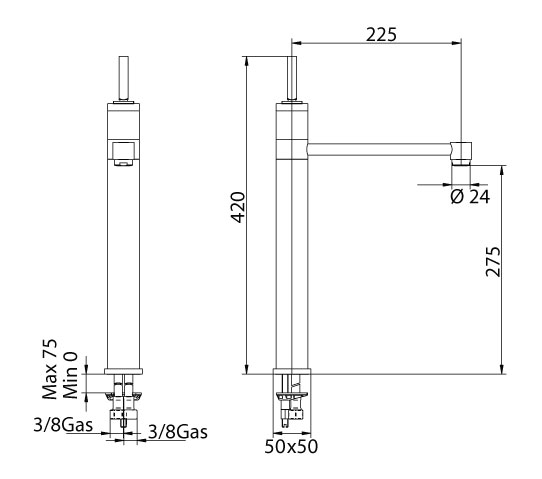 151120SN00P Смеситель Bandini Coco Santreyd - Вид №1