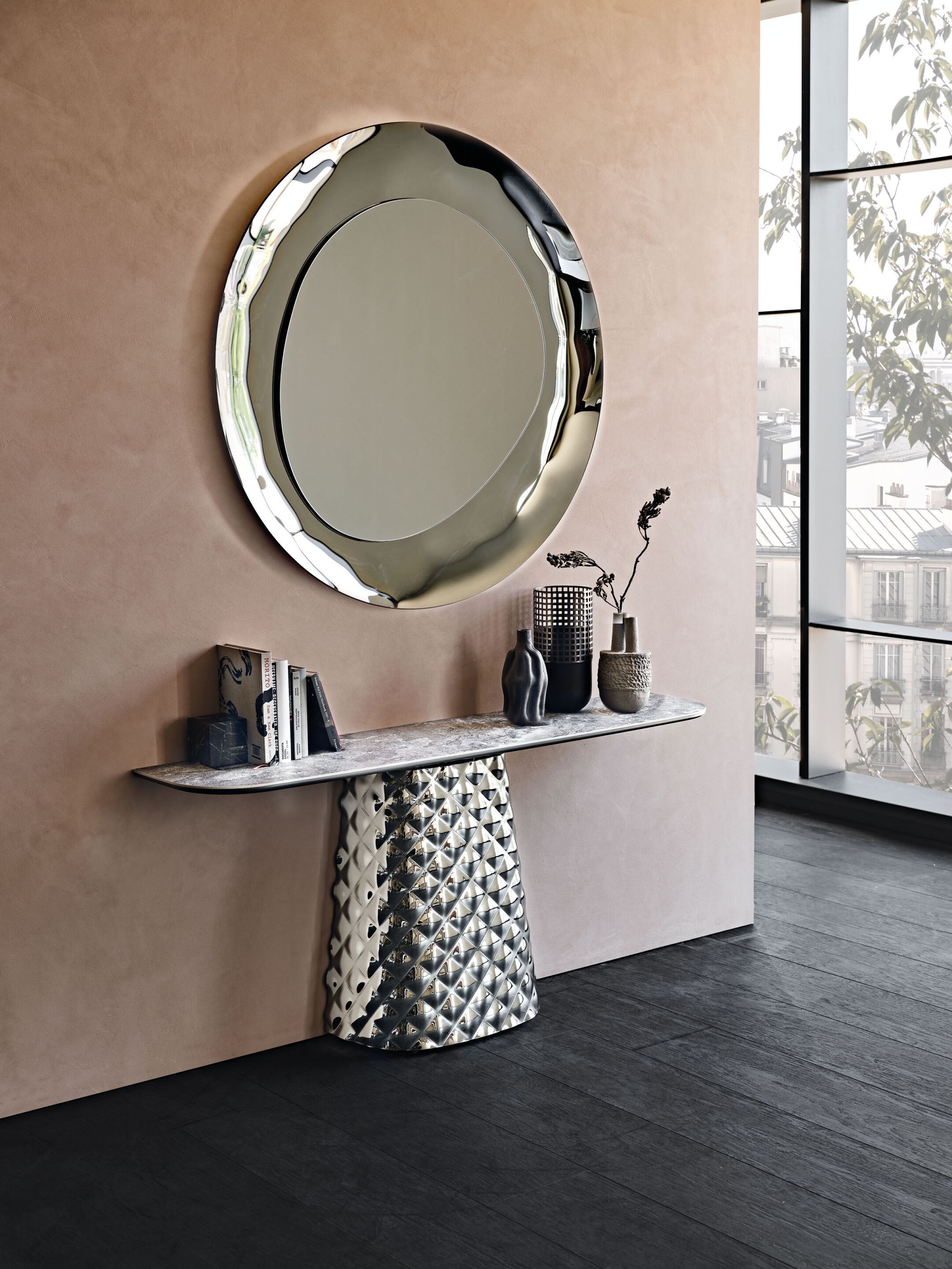 Керамическая консоль полумесяца Cattelan italia Atrium ARCH-00083011 - Вид №3