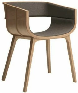 Casamania & Horm Стул из дуба, обитый тканью или кожей, с подлокотниками Maritime